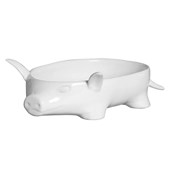 Bowl de Cerâmica Porco Branco 13,5 x 7cm