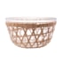 Bowl Tigela de Vidro com Fibra Natural 24cm