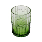 Conjunto 6 Copos Baixo de Acrílico Bambu Verde 414ml