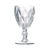 Conjunto de Taças de Vidro para Vinho e Água 265ml Diamond