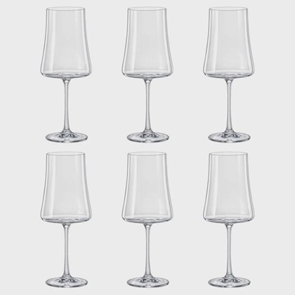 Conjunto de Taças de Vinho e Água Xtra Cristal 460ml 6 Unidades Bohemia