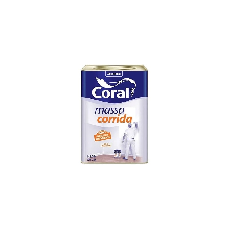 Massa Corrida Coral 25kg Preço MASSA CORRIDA PARA INTERIORES 25KG - CORAL - Clube da Casa - Nova Era