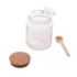 Pote De Vidro Com Colher Bambu E Tampa Rolha 240ml Lyor